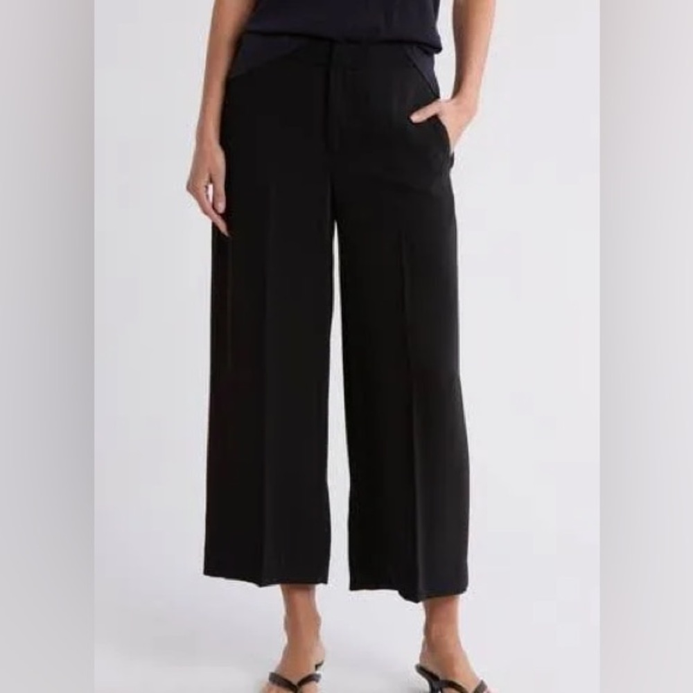 Vince Black Wide-Leg Women's Pants Size 8
